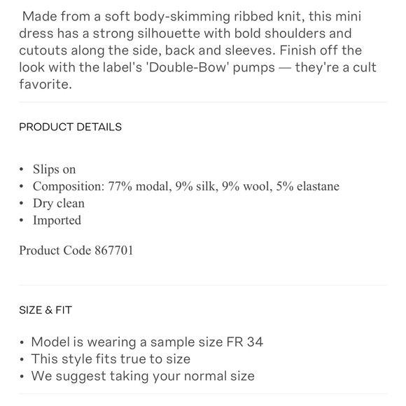 MACH & MACH Crystal-Embellished Cutout Ribbed-Knit Mini Dress - Picture 13 of 13